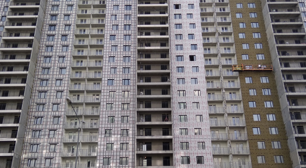 Ветрозащита фасада ЖК Светлая Долина Казань